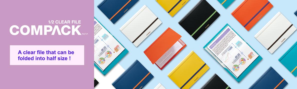 Compact file folder half A4 format